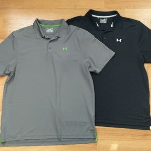 Lot of 2 Under Armour Men's Polos